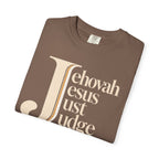 Jehovah Jesus Just Judge t-shirt