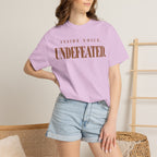 Inside voice. Undefeated T-shirt