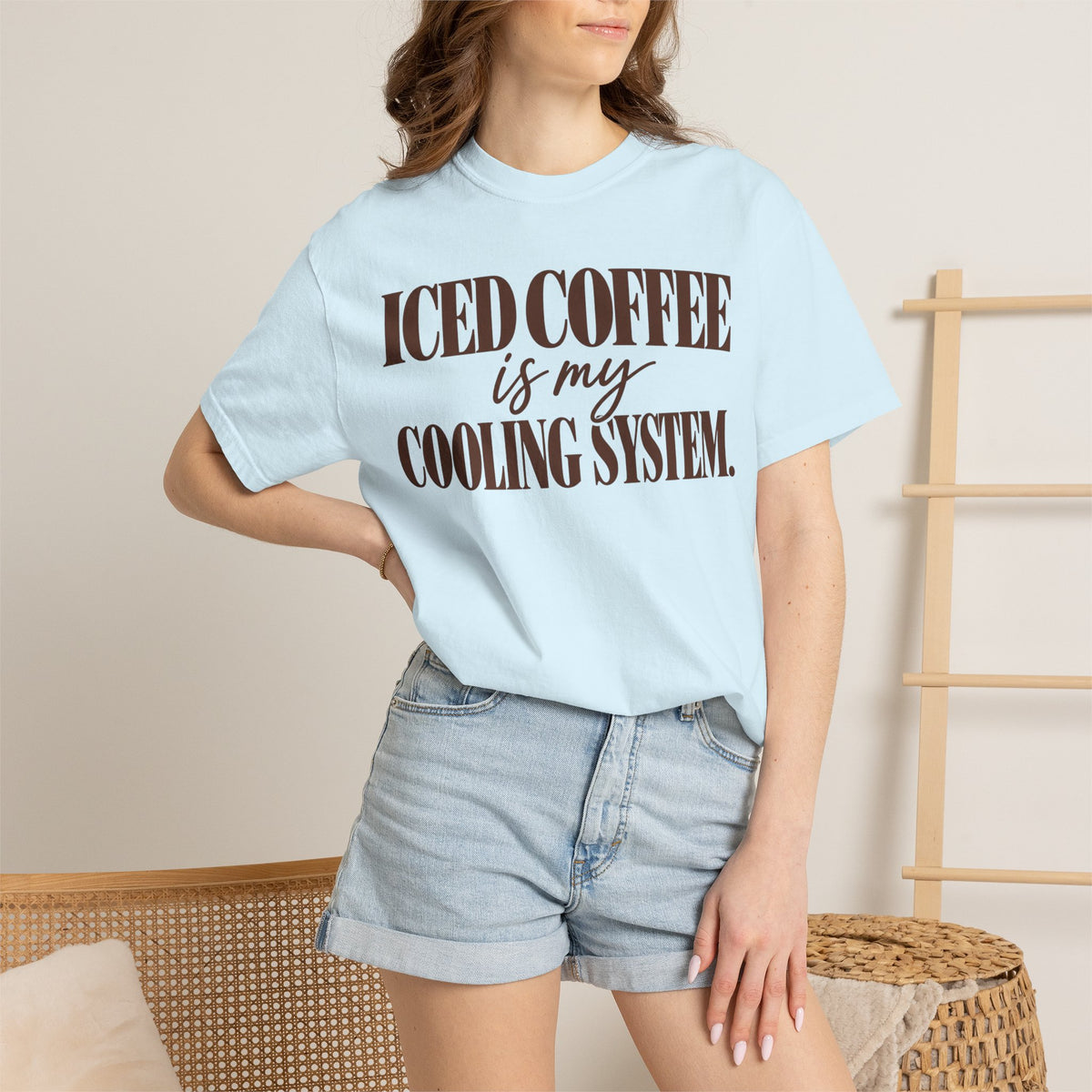 Iced coffee is my cooling system. T-shirt