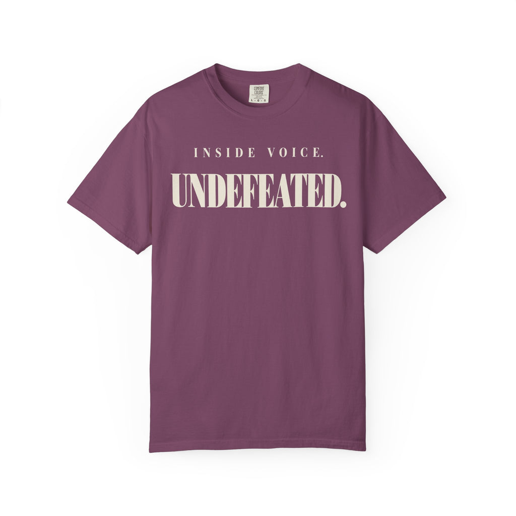 Inside voice. Undefeated T-shirt