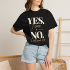 Yes I care.  No I don't want to go. T-shirt
