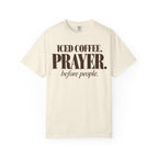 Iced coffee. Prayer before people T-shirt