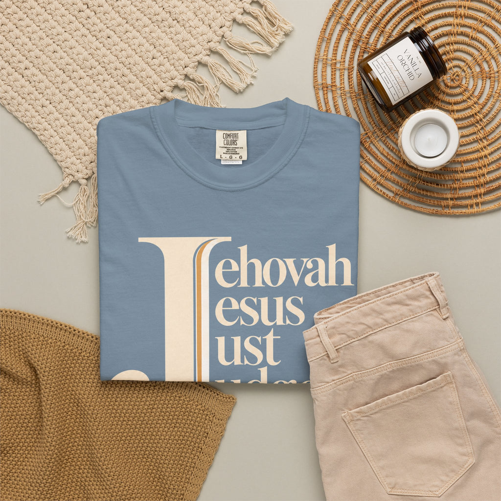 Jehovah Jesus Just Judge t-shirt