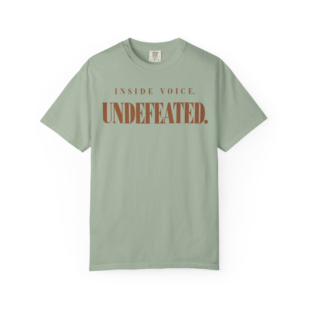 Inside voice. Undefeated T-shirt