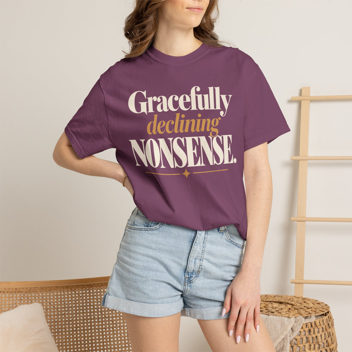 Gracefully declining nonsense T-shirt