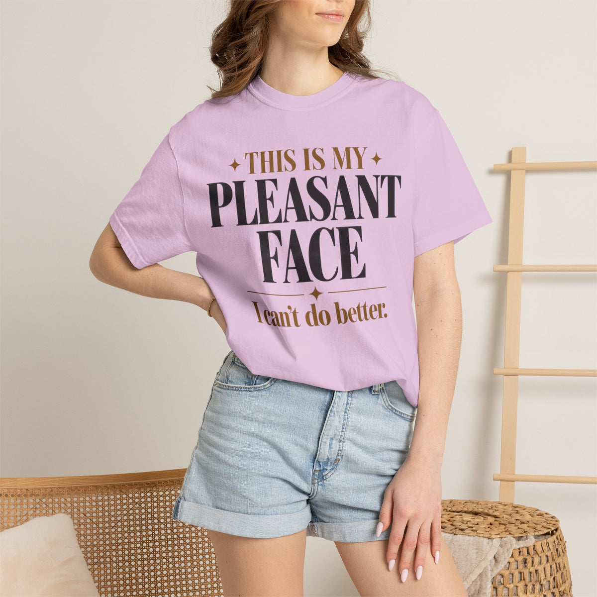 This is my pleasant face T-shirt