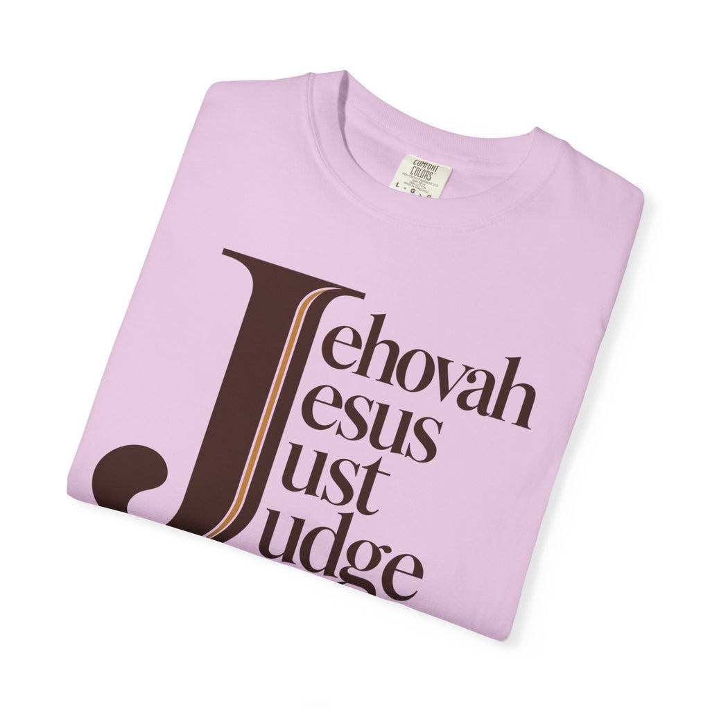 Jehovah Jesus Just Judge t-shirt