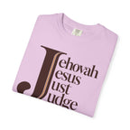 Jehovah Jesus Just Judge t-shirt