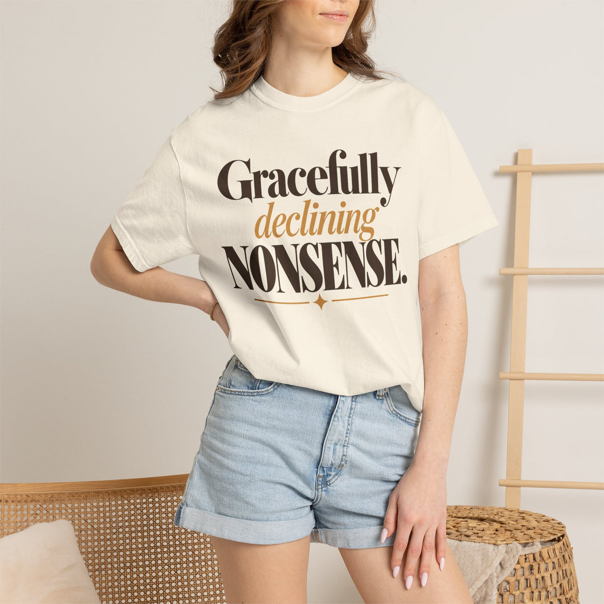 Gracefully declining nonsense T-shirt