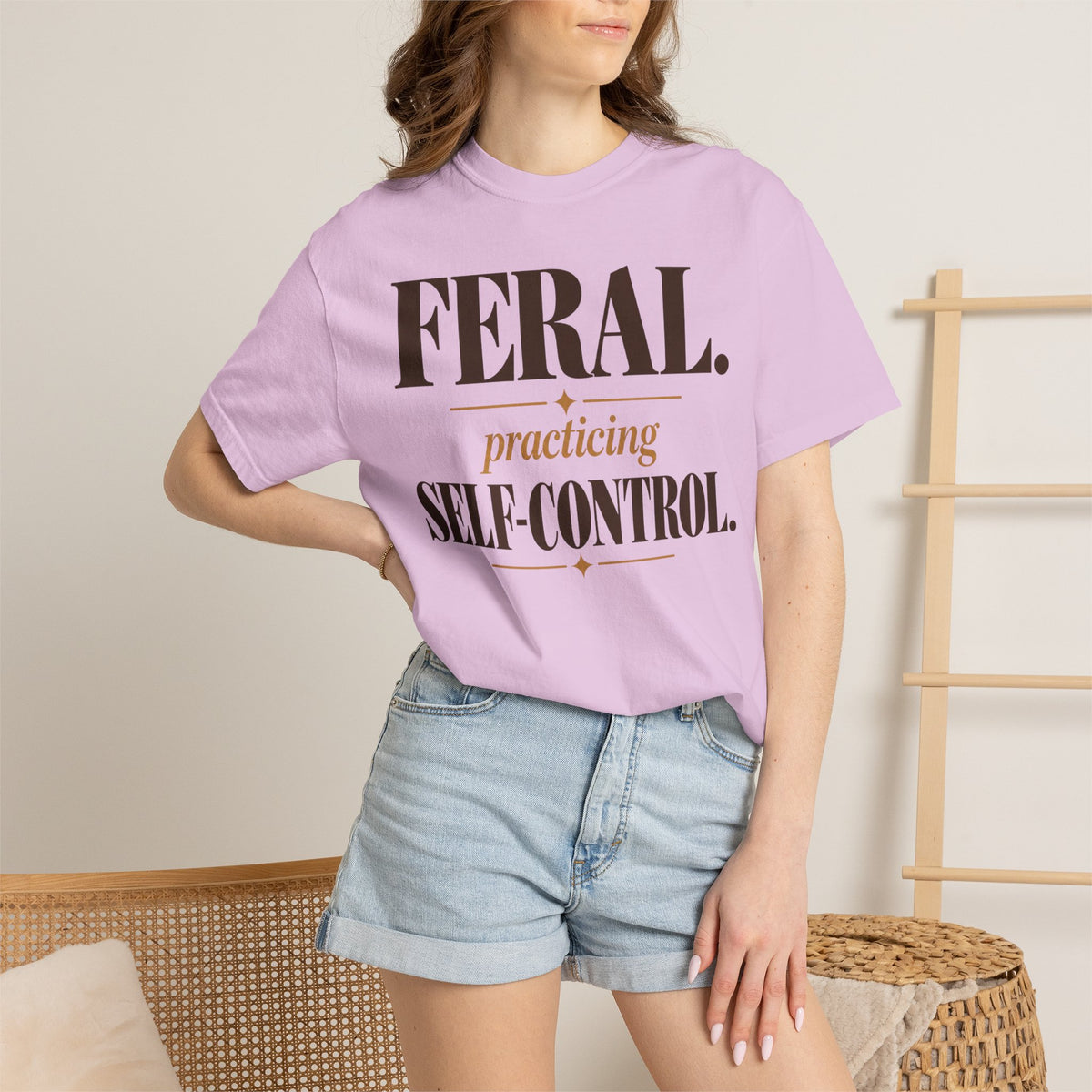 Feral. Practicing self-control T-shirt