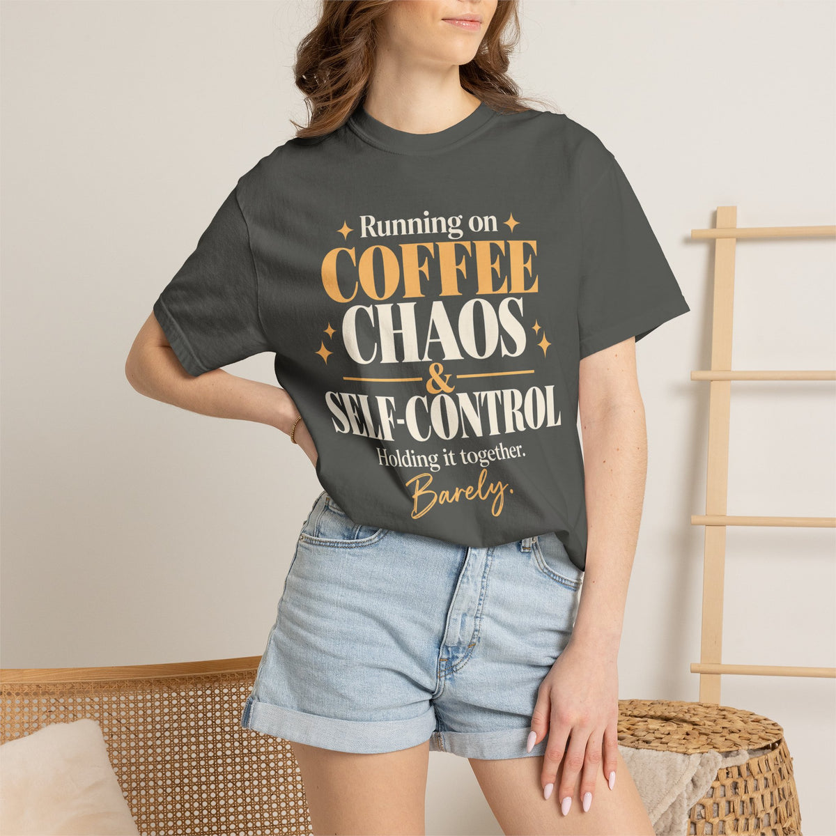 Running on coffee, Chaos, & Self-control T-shirt