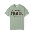 Iced coffee. Prayer before people T-shirt