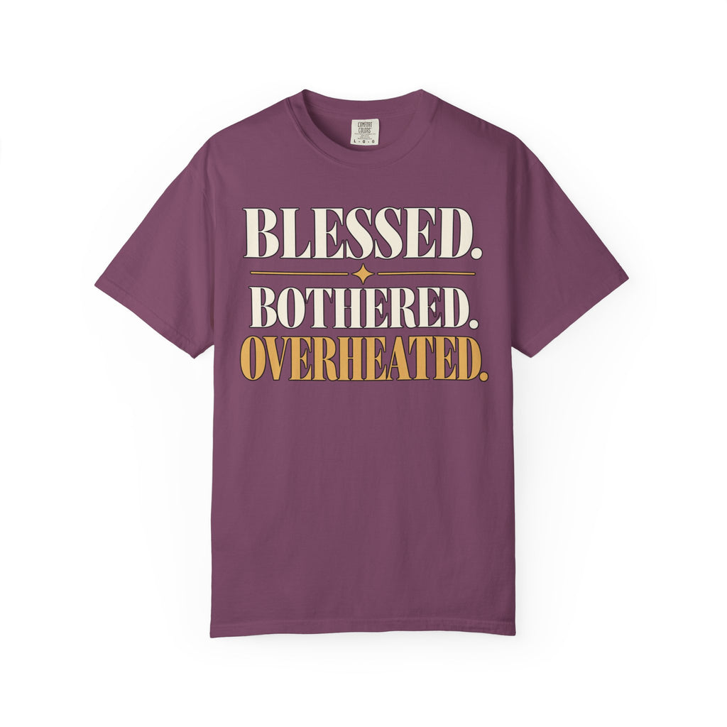 Blessed.  Bothered.  Overheated. T-shirt