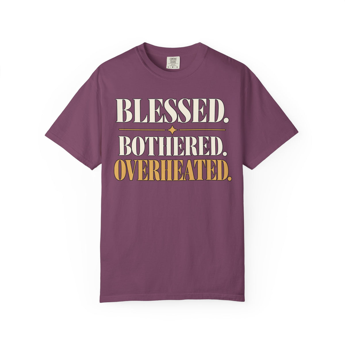 Blessed.  Bothered.  Overheated. T-shirt