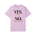 Yes I care.  No I don't want to go. T-shirt