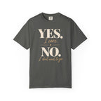 Yes I care.  No I don't want to go. T-shirt