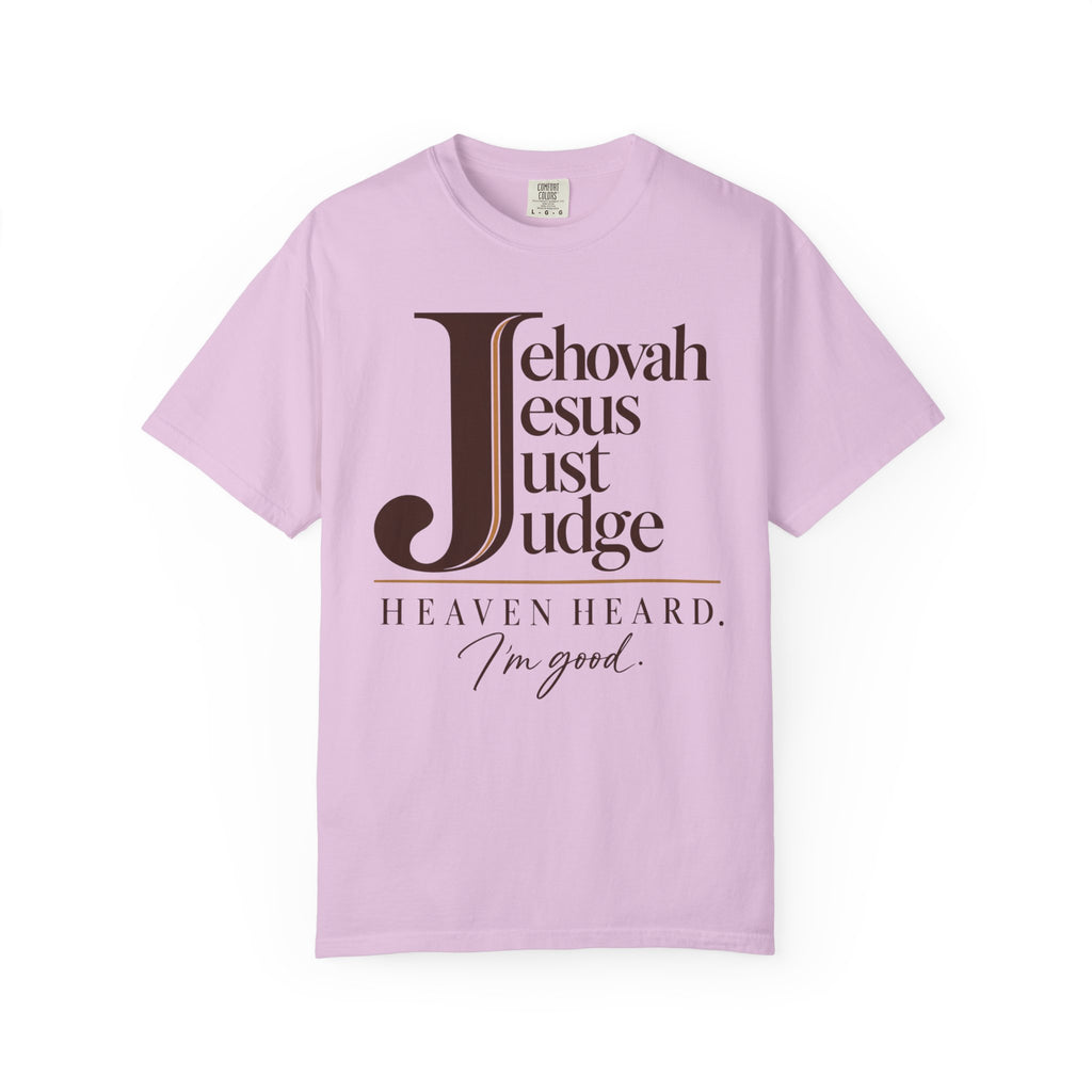Jehovah Jesus Just Judge t-shirt