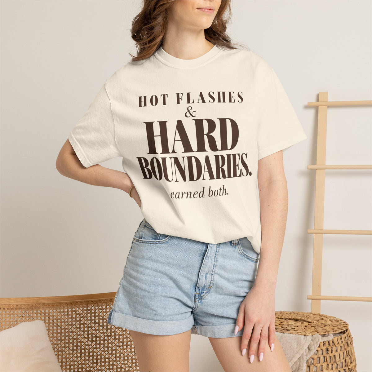 Hot flashes & Hard Boundaries T-shirt
