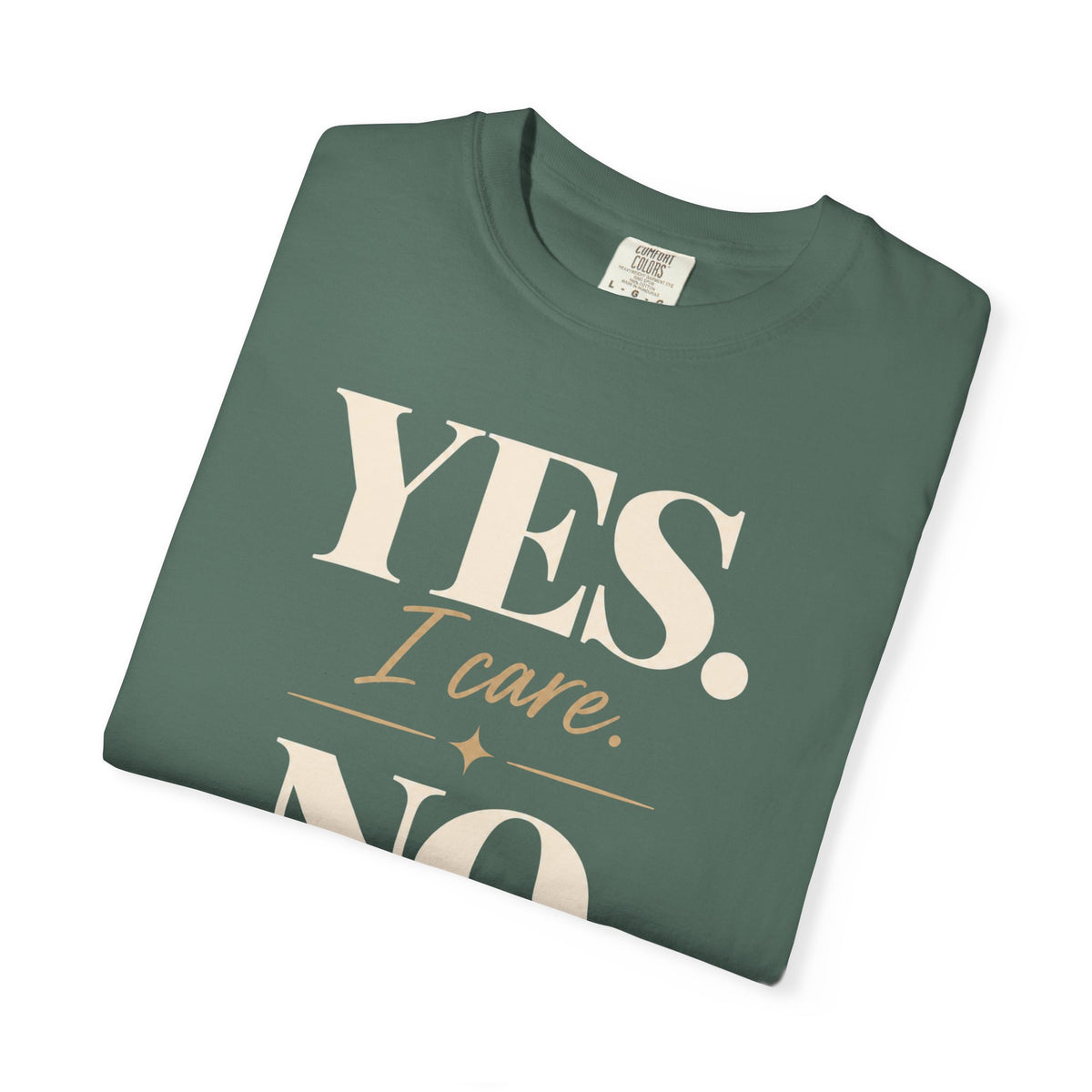 Yes I care.  No I don't want to go. T-shirt