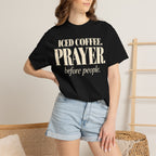 Iced coffee.  Prayer. before people T-shirt