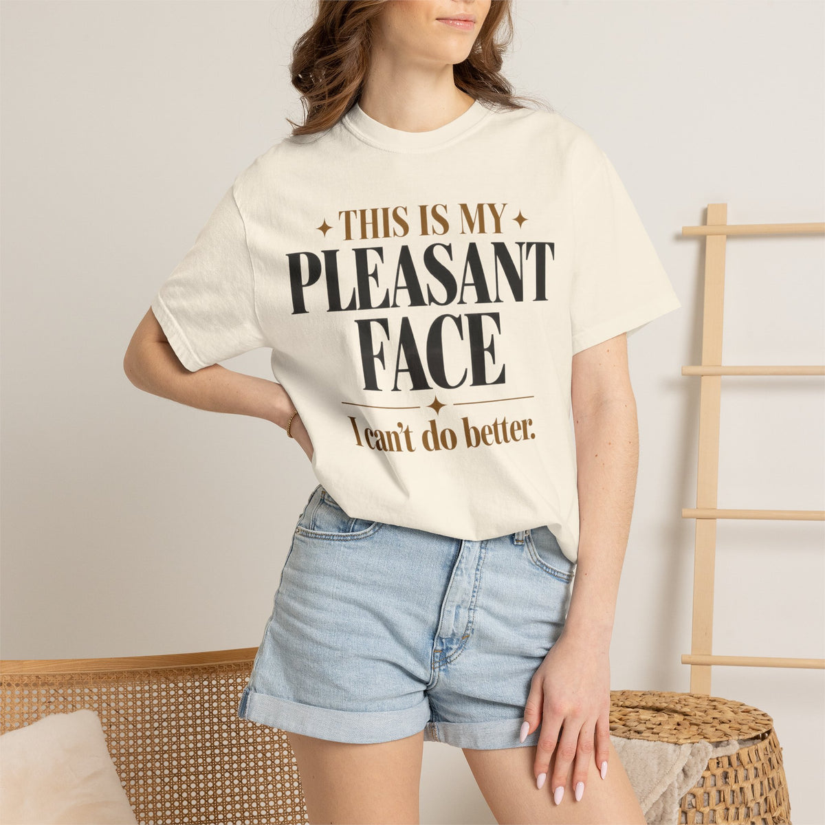 This is my pleasant face T-shirt