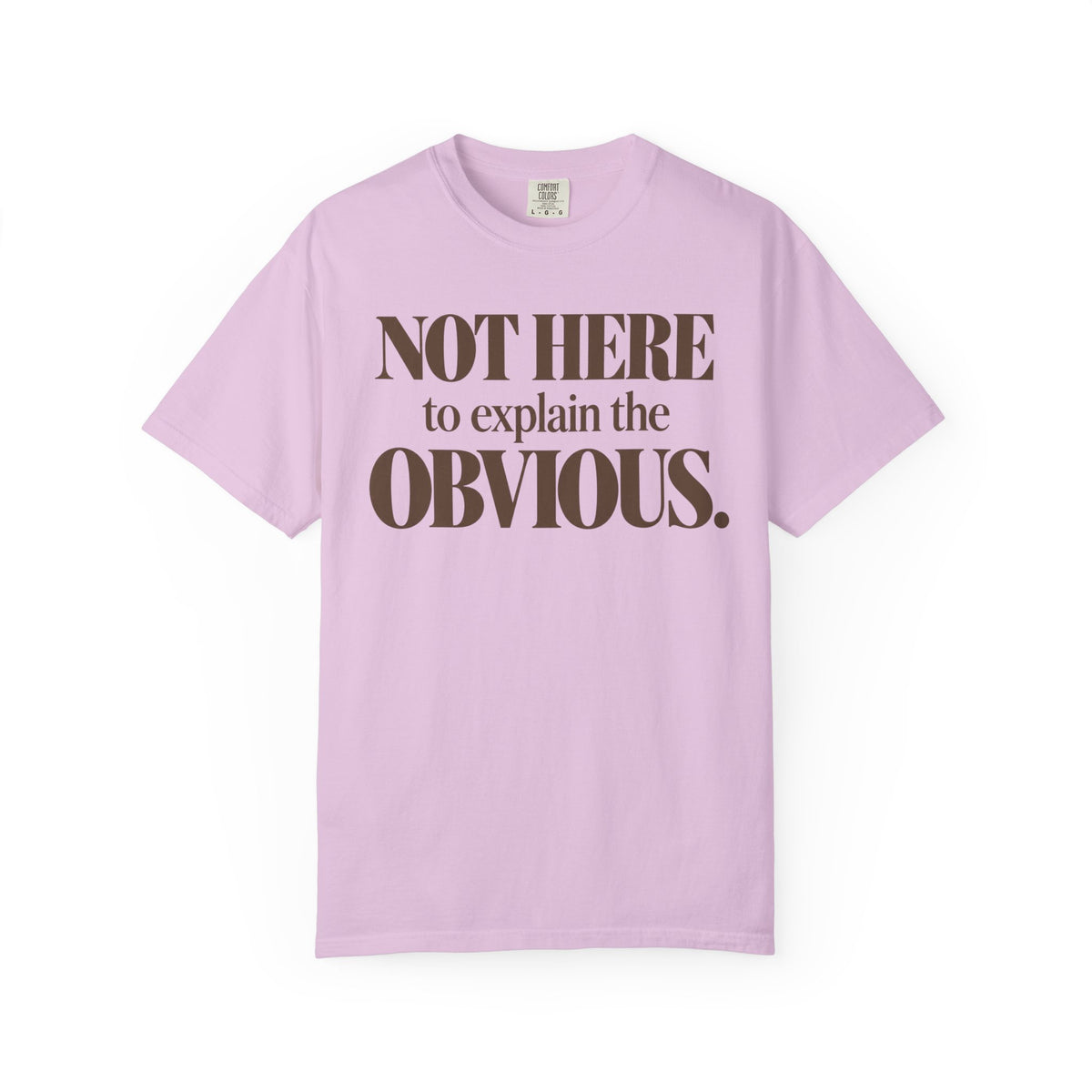 Not here to explain the obvious. T-shirt