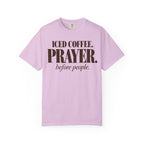 Iced coffee. Prayer before people T-shirt