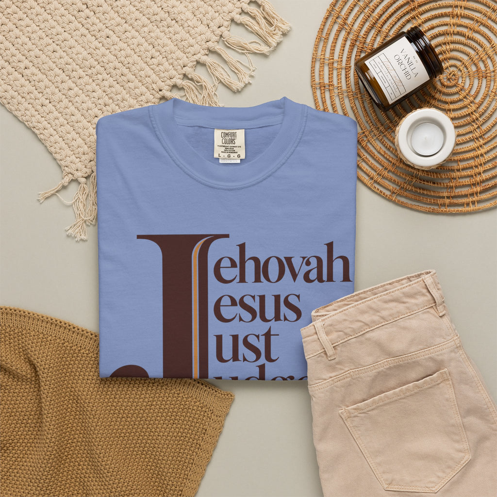 Jehovah Jesus Just Judge t-shirt