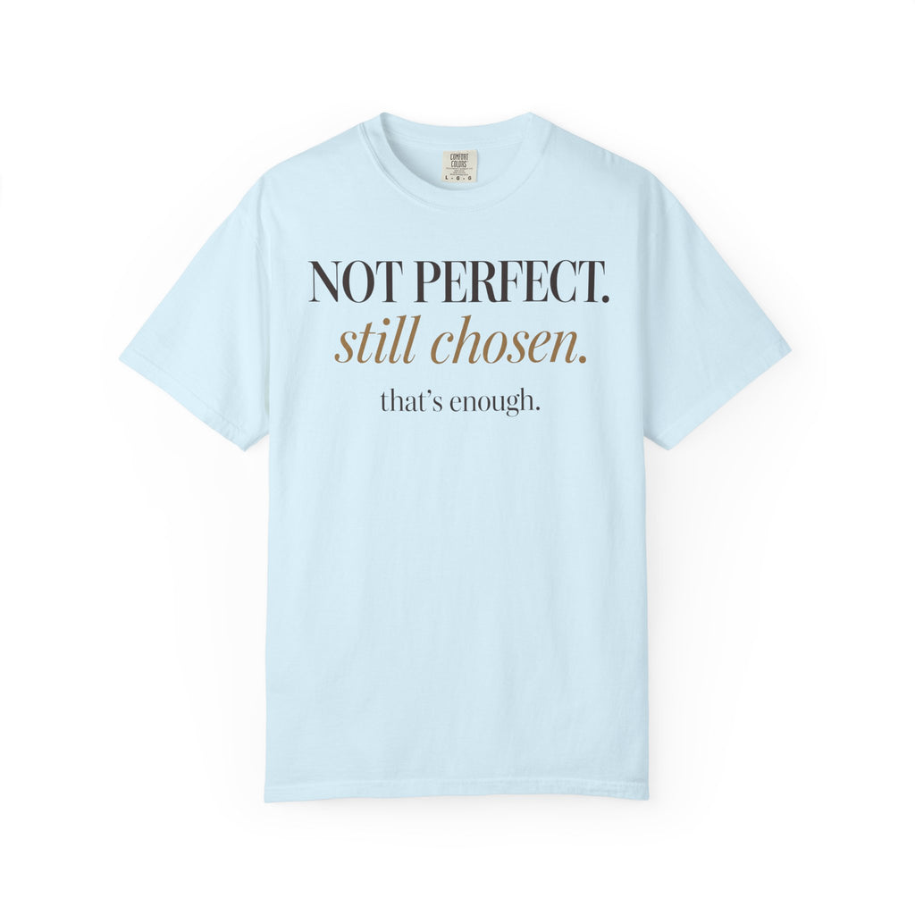 Not perfect.  Still chose.  That's enough. T-shirt