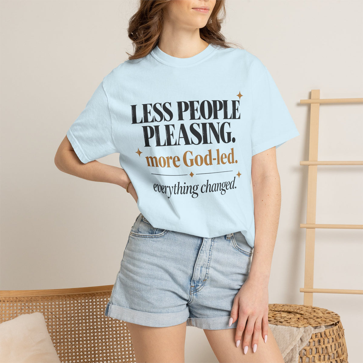 Less people pleasing - more God-led T-shirt