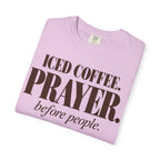 Iced coffee. Prayer before people T-shirt