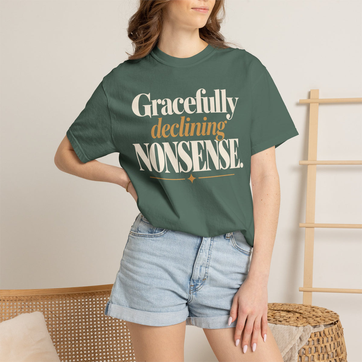 Gracefully declining nonsense T-shirt