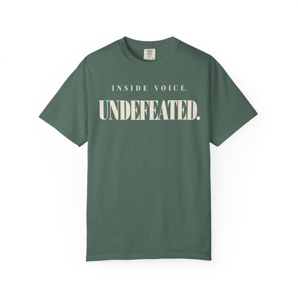 Inside voice. Undefeated T-shirt