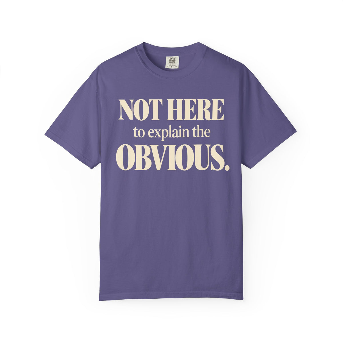 Not here to explain the obvious T-shirt