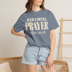 Iced coffee.  Prayer. before people T-shirt