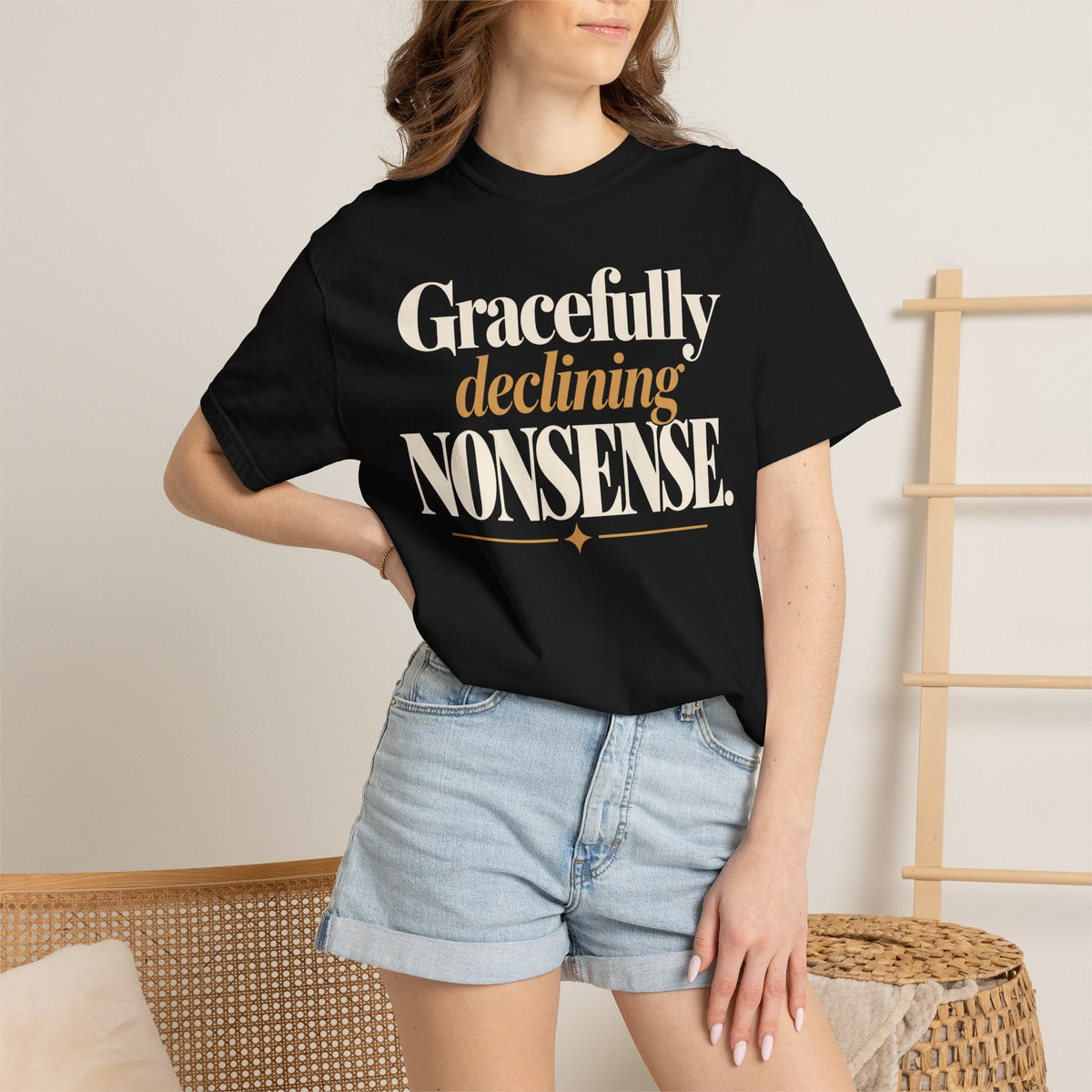 Gracefully declining nonsense T-shirt