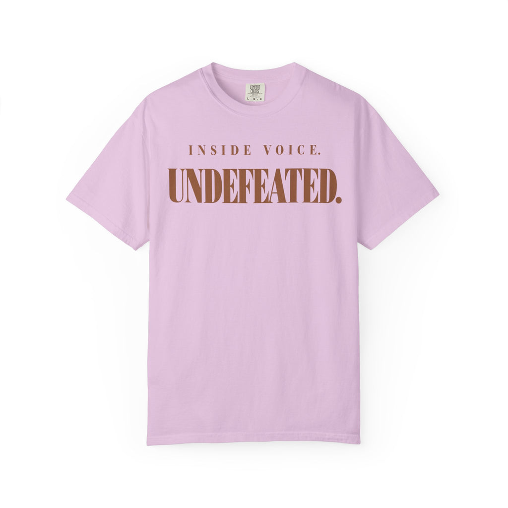 Inside voice. Undefeated T-shirt