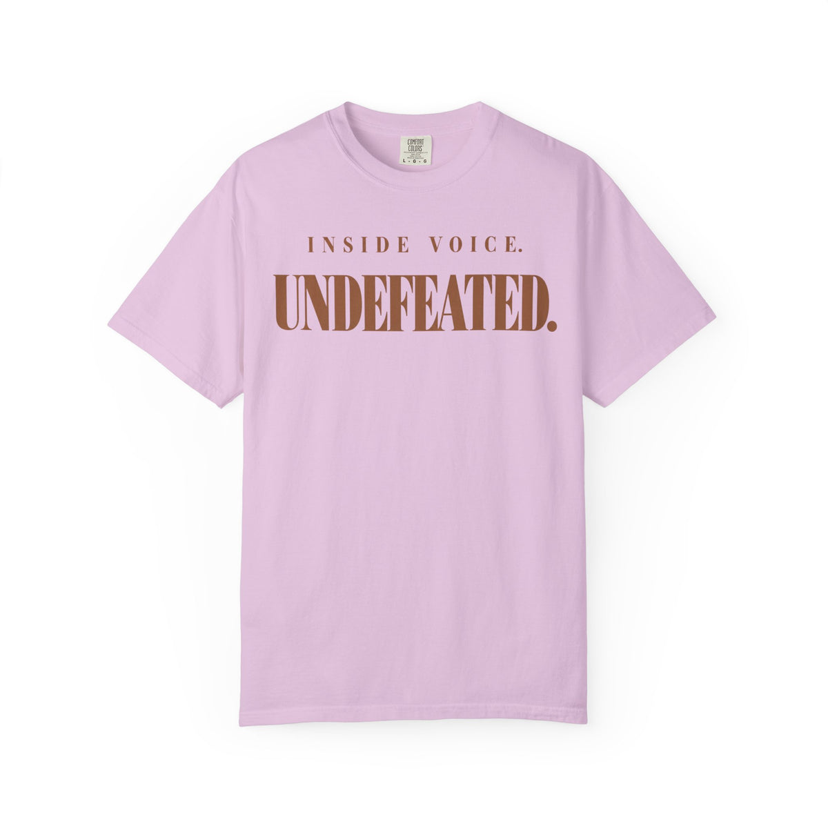 Inside voice. Undefeated T-shirt
