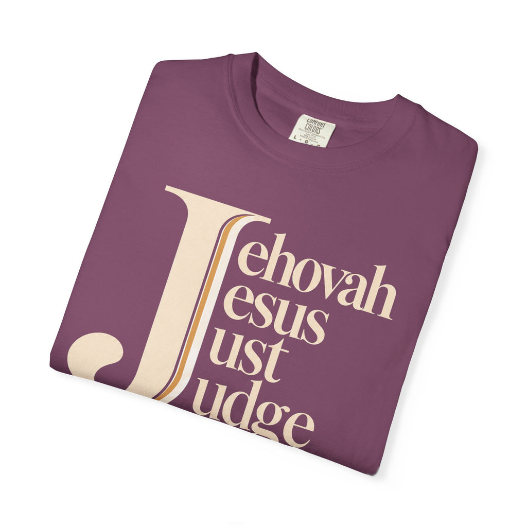 Jehovah Jesus Just Judge t-shirt