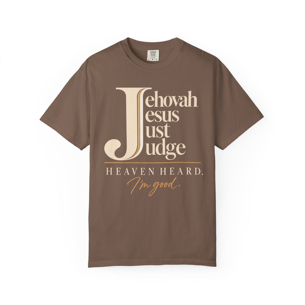 Jehovah Jesus Just Judge t-shirt