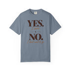 Yes I care.  No I don't want to go. T-shirt