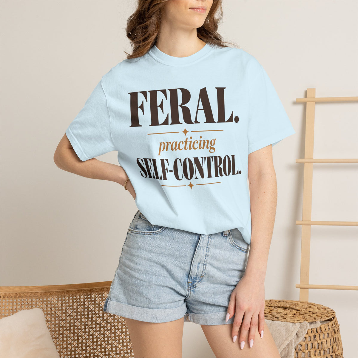 Feral. Practicing self-control T-shirt