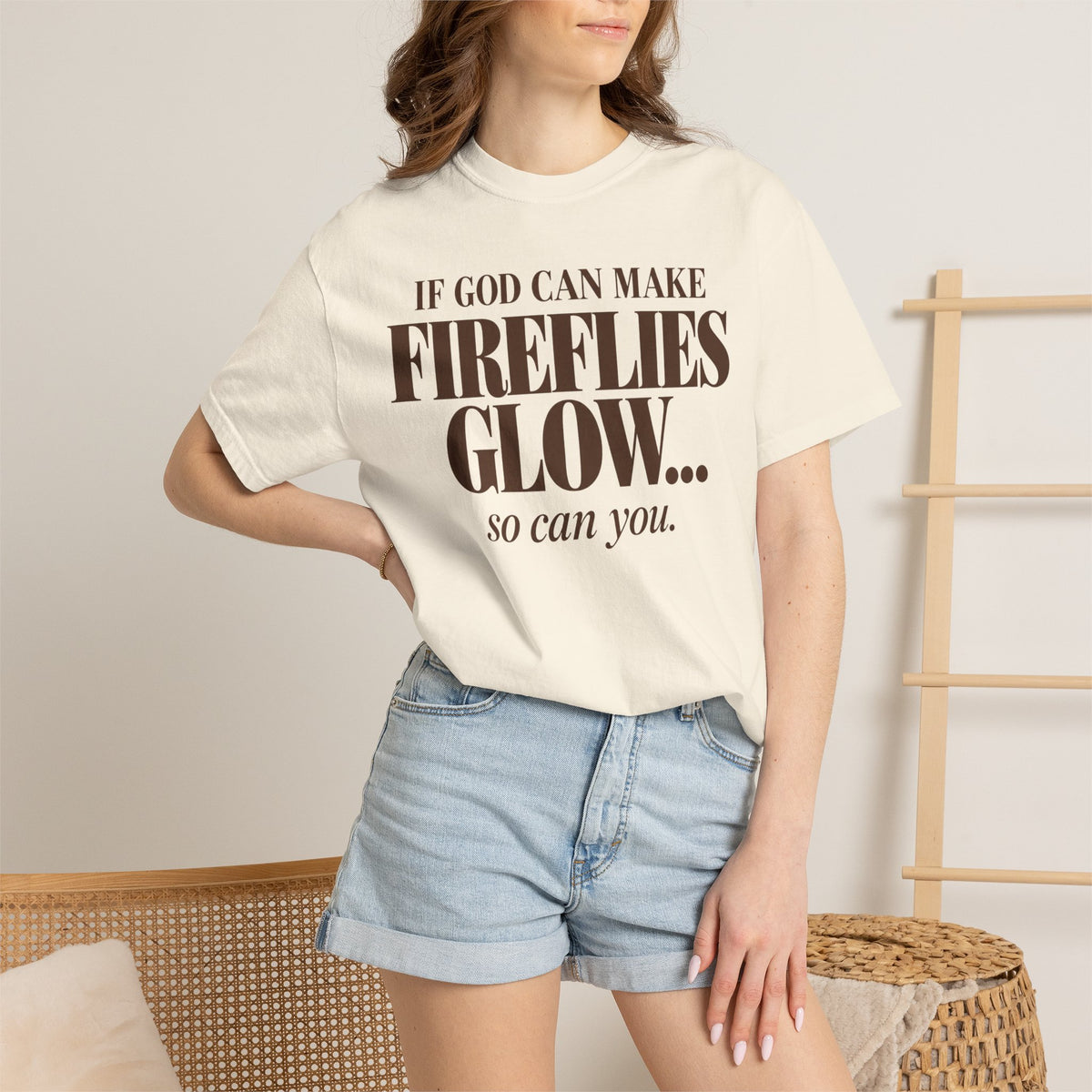 If God can make fireflies glow T-shirt