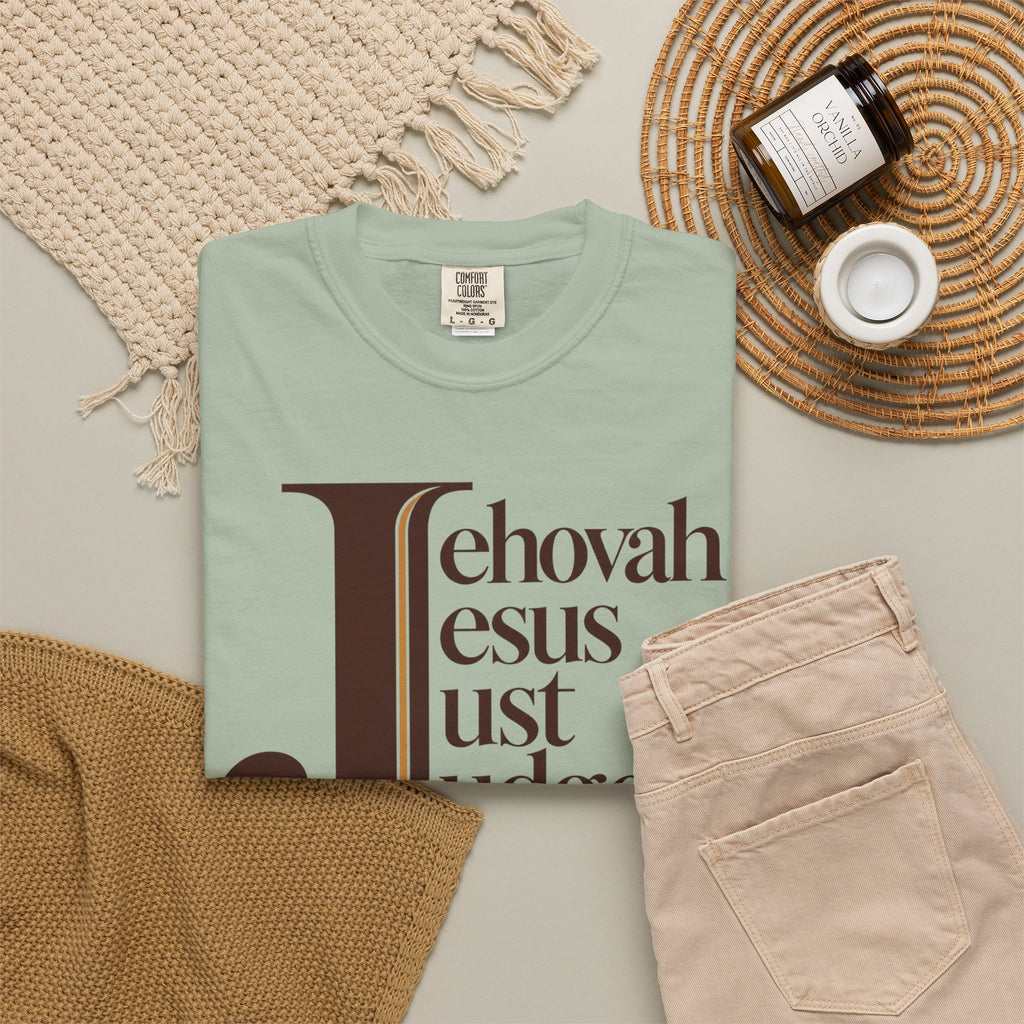Jehovah Jesus Just Judge t-shirt