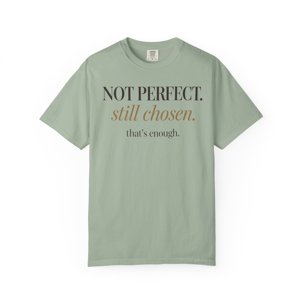 Not perfect.  Still chose.  That's enough. T-shirt