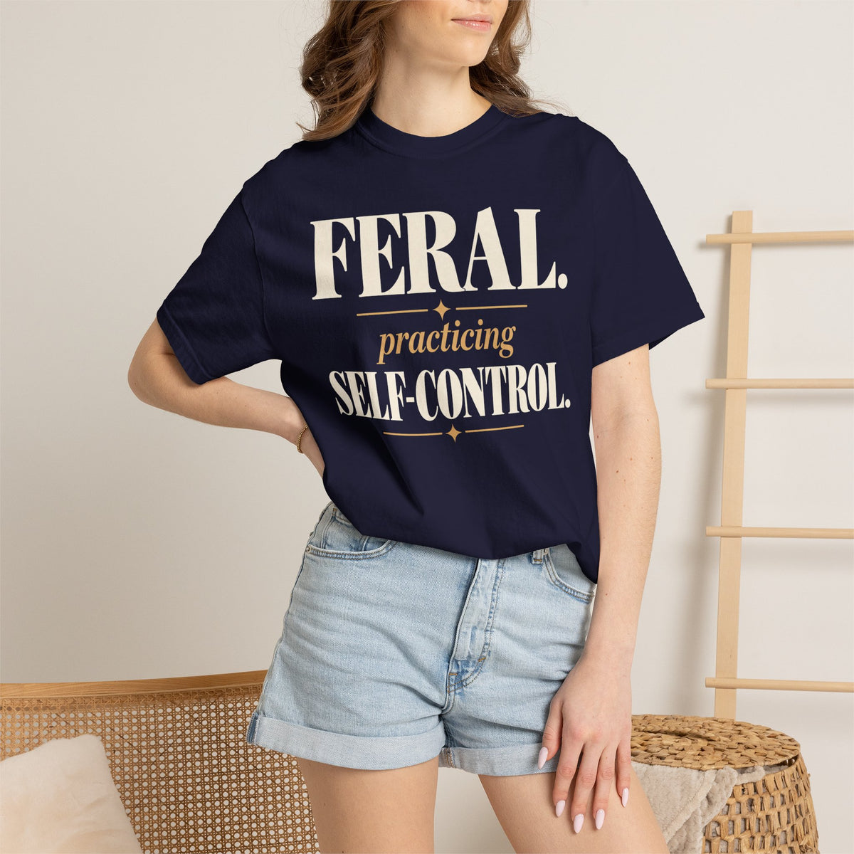 Feral. Practicing self-control T-shirt