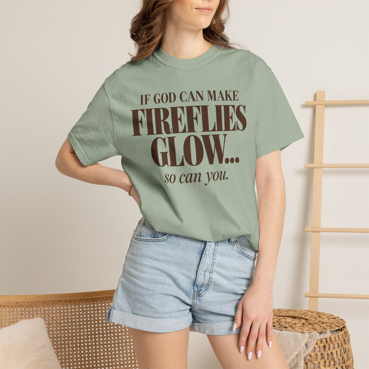 If God can make fireflies glow T-shirt