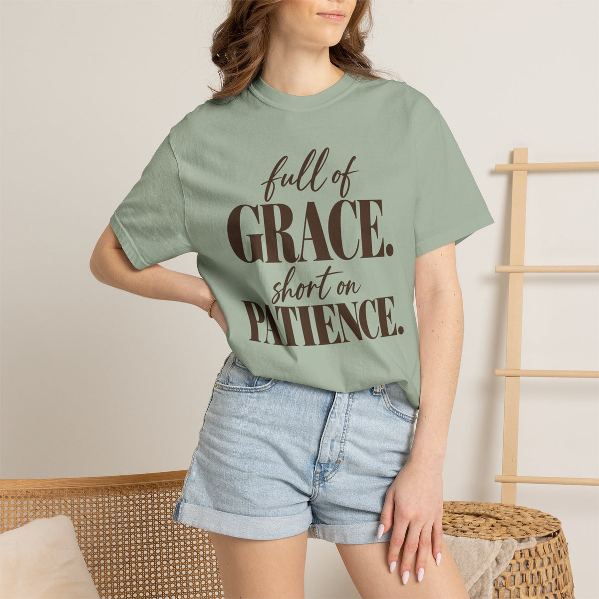Full of grace short on patience T-shirt