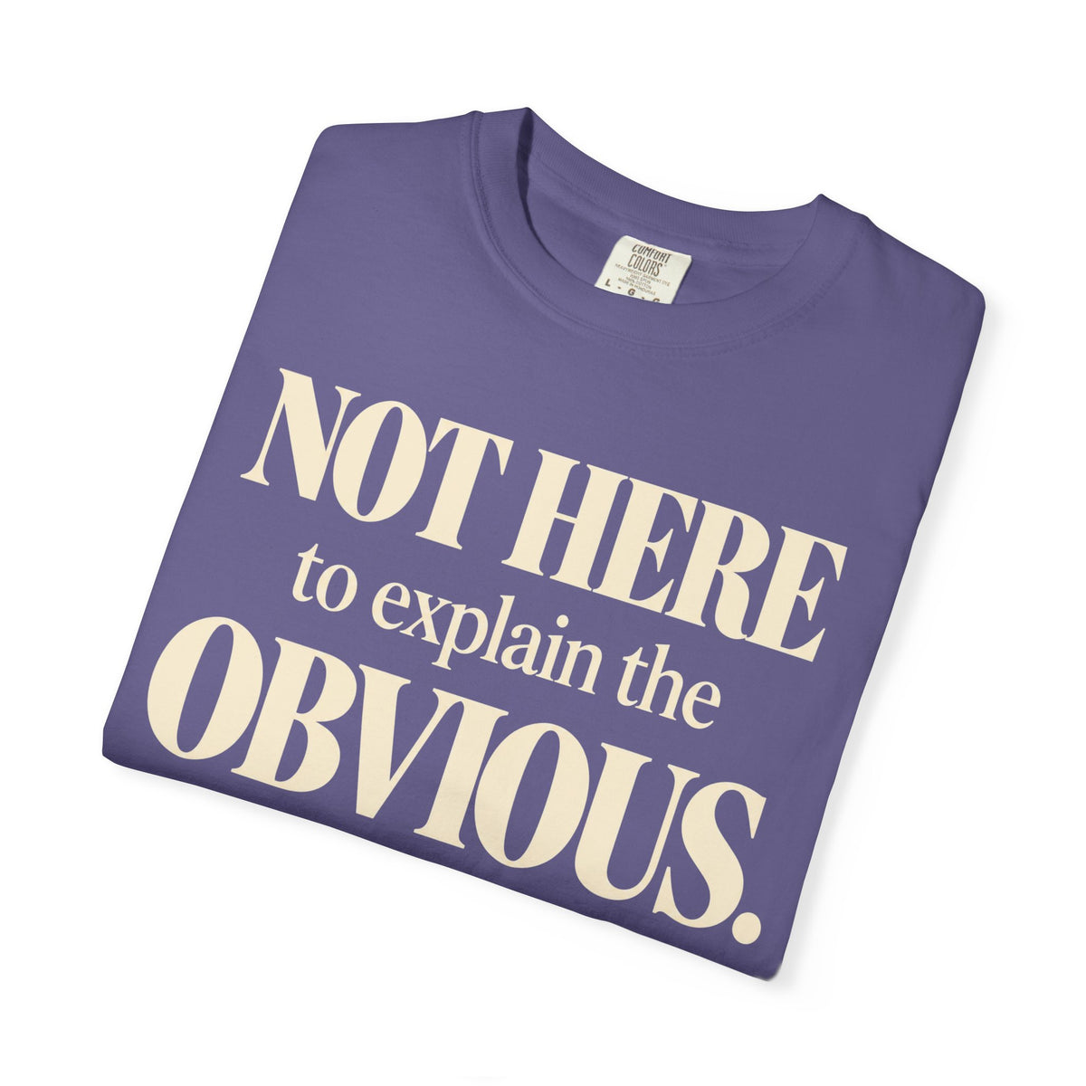 Not here to explain the obvious T-shirt