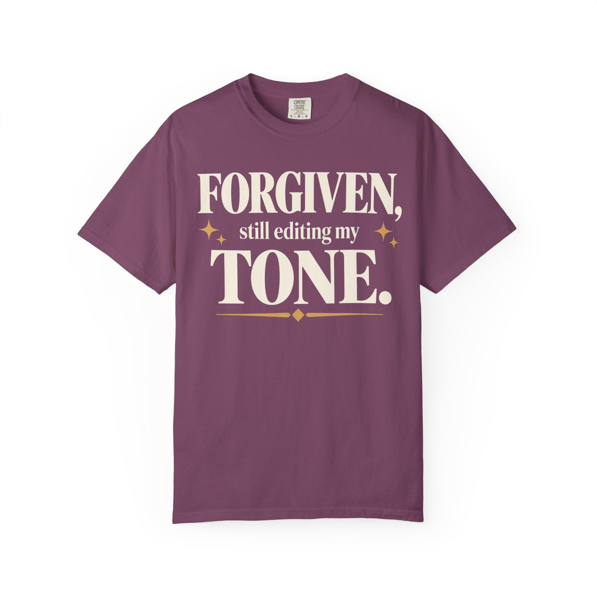 Forgiven. Still editing my tone T-shirt